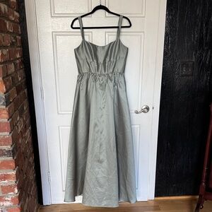 Dessy Collection Elegant Sage Green Women's Dress. Worn once and dry cleaned.